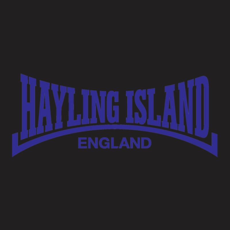 Hayling Island - England Design Blue T-shirt | Artistshot