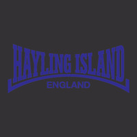 Hayling Island - England Design Blue Vintage Hoodie And Short Set | Artistshot