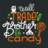 Will Trade Brother For Candy Matching Halloween Girls Sister Women's Triblend Scoop T-shirt | Artistshot