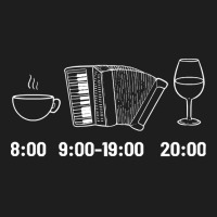 Accordion T-shirtaccordion Daily Schedule Music Teacher Musician T-shi Classic T-shirt | Artistshot