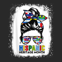 National Hispanic Heritage Month Latin Flags Messy Bun T Shirt Printed Hat | Artistshot