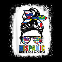 National Hispanic Heritage Month Latin Flags Messy Bun T Shirt Baby Beanies | Artistshot