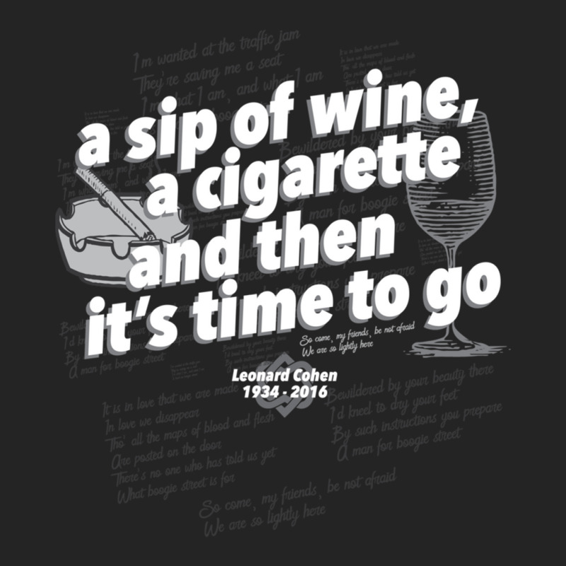 A Sip Of Wine, A Cigarette And Then Its Time To Go Fitted 3/4 Sleeve Shirt | Artistshot