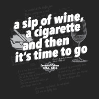 A Sip Of Wine, A Cigarette And Then Its Time To Go Fitted Unisex Hoodie | Artistshot