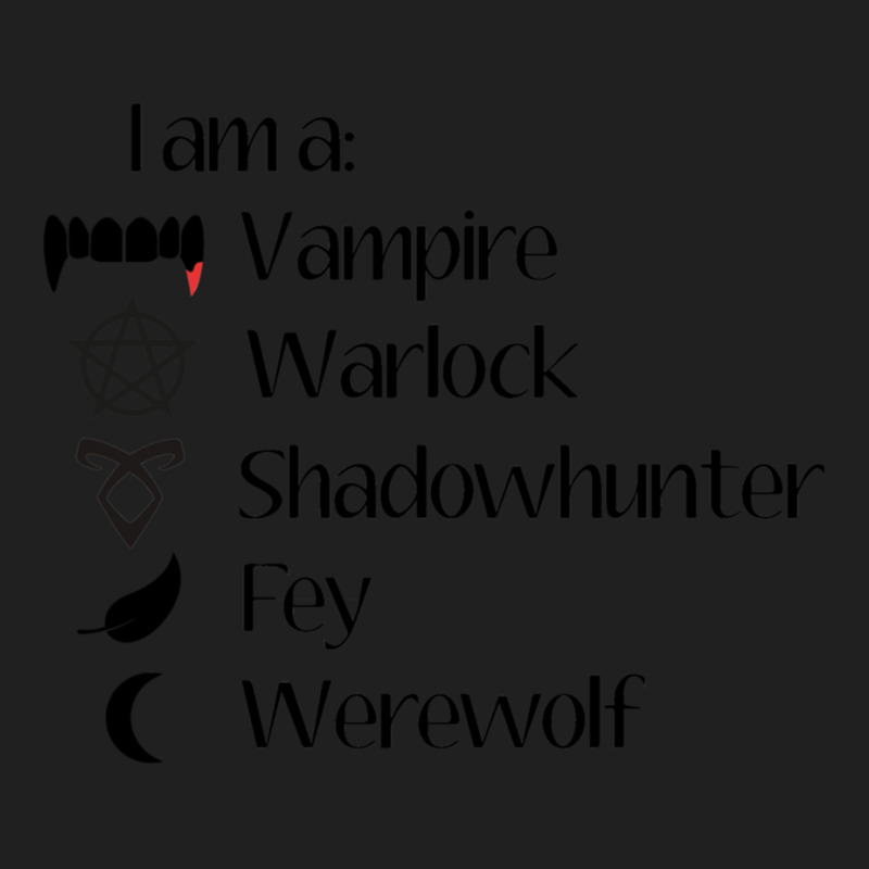 I Am A.... Warlock, Vampire, Shadowhunter, Fey, Werewolf Ladies Polo Shirt by cm-arts | Artistshot