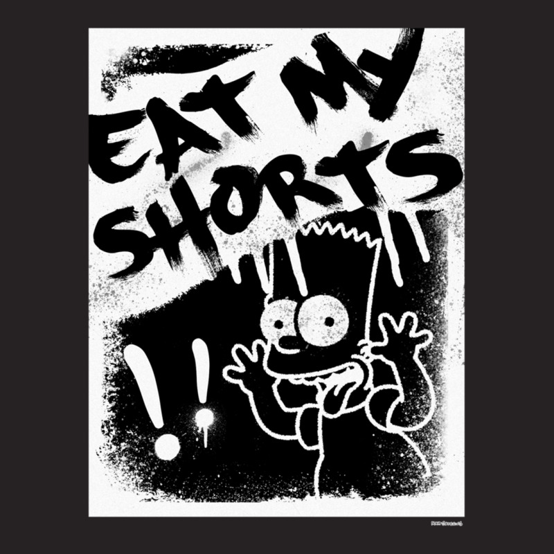 The Simpsons Bart Simpson Eat My Shorts Spray Paint Graffiti Long Slee Vintage Cap by cm-arts | Artistshot