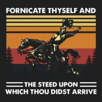 Fornicate Thyself And Steed Upon Which Thou Didst Arrive Vintage Ladies Polo Shirt | Artistshot