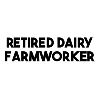 Retired Dairy Farmworker T Shirt Youth Zipper Hoodie | Artistshot