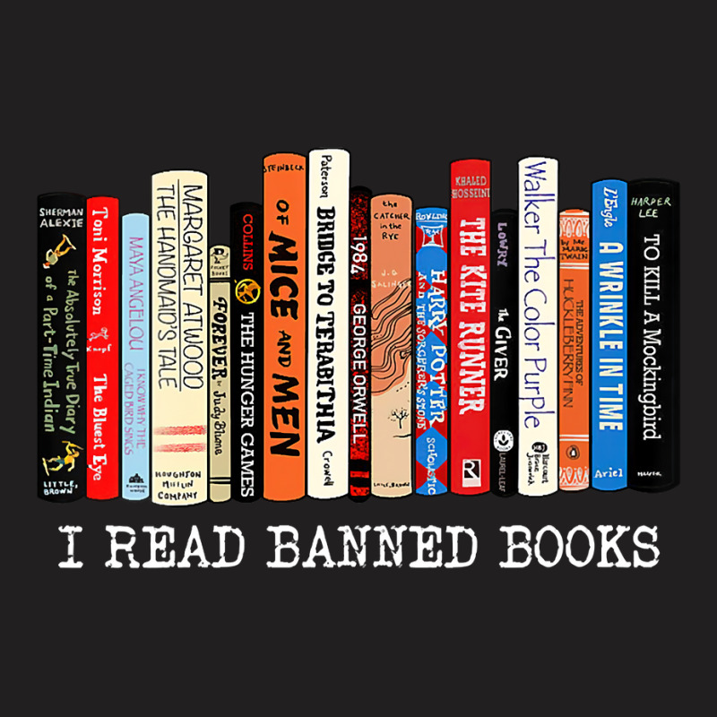 Womens I Read Banned Books Week Librarian Freadom Reader Nerd T-shirt | Artistshot