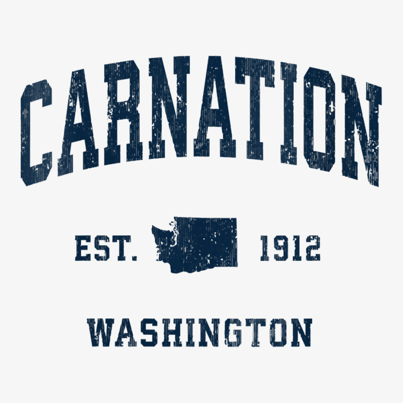 Womens Carnation Washington Wa Vintage Athletic Navy Sports Design V N Ladies Fitted T-Shirt by cm-arts | Artistshot