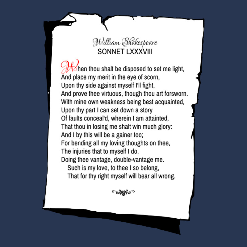 William Shakespeare's Sonnet 88 Men Denim Jacket by laughingtuy | Artistshot