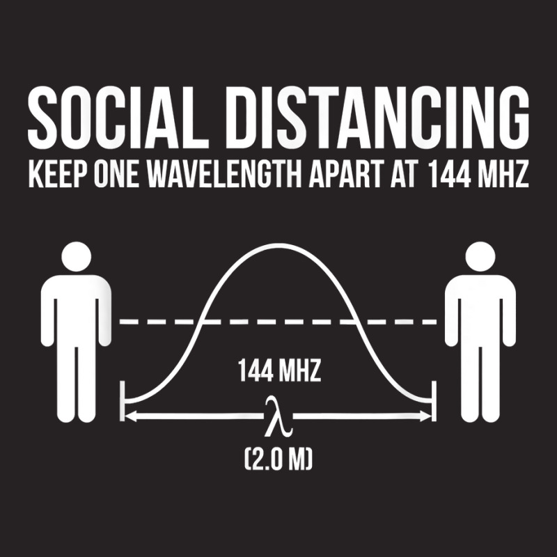 Amateur Radio Ham Funny Social Distancing T Shirt Vintage Cap by cm-arts | Artistshot