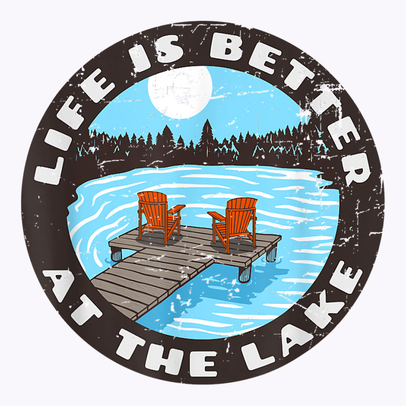 Life Is Better At The Lake   Relaxing Dock Adirondack Chair T Shirt Tank Top | Artistshot