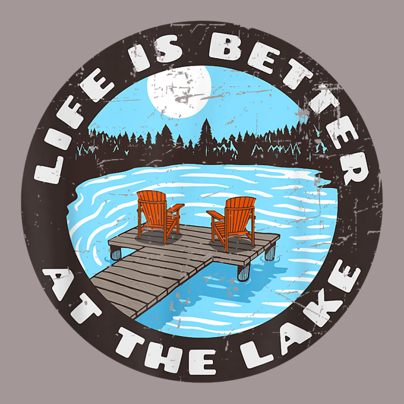 Life Is Better At The Lake   Relaxing Dock Adirondack Chair T Shirt Vintage Short | Artistshot