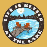 Life Is Better At The Lake   Relaxing Dock Adirondack Chair T Shirt Vintage Hoodie And Short Set | Artistshot