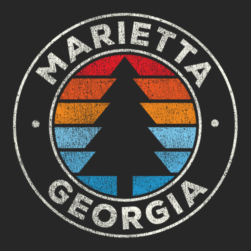 Marietta Georgia Ga Vintage Graphic Retro 70s Long Sleeve T Shirt Men's T-shirt Pajama Set | Artistshot