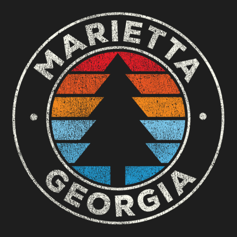 Marietta Georgia Ga Vintage Graphic Retro 70s Long Sleeve T Shirt Classic T-shirt | Artistshot