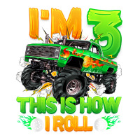 I'm 3 This Is How I Roll Cute Monster Truck 3rd Birthday Boy Sticker | Artistshot