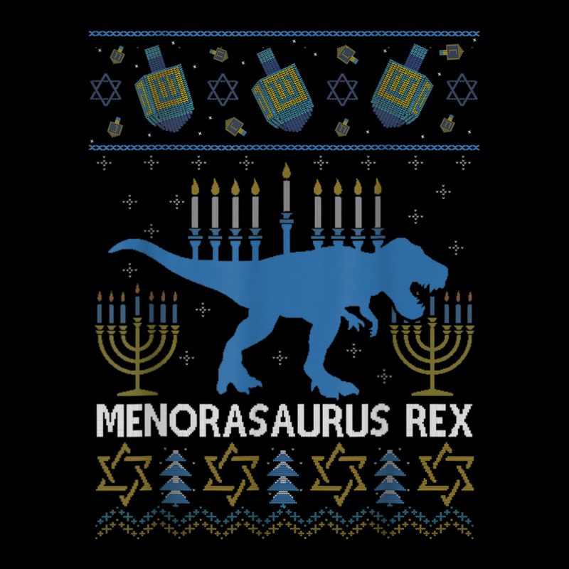 Menorasaurus Rex Funny Dinosaur Hanukkah Jewish Christmas Fleece Short | Artistshot