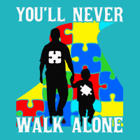 Never Walk Alone   Father And Son Portrait Canvas Print | Artistshot