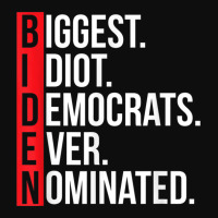 Biggest Idiot Democrats Ever Nominated Anti Biden Gift T Shirt Crop Top | Artistshot