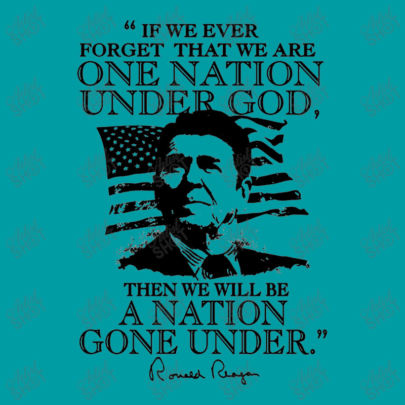 One Nation Under God Reagan Landscape Canvas Print | Artistshot