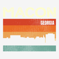 Macon Georgia Town Skyline Pullover Hoodie Adjustable Cap | Artistshot