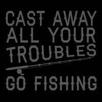 Fishing Lover Funny   Cast Away All Your Troubles Go Fishing Pullover Men's Long Sleeve Pajama Set | Artistshot