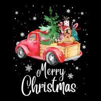 Christmas Tree Xmas Golden Retriever Dog Riding Red Truck Pullover Hoo Pocket T-shirt | Artistshot