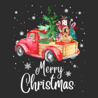 Christmas Tree Xmas Golden Retriever Dog Riding Red Truck Pullover Hoo Exclusive T-shirt | Artistshot