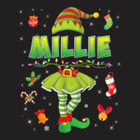 Cute Elf Millie Merry Christmas Santa Little Helper Sweater T Shirt T-shirt | Artistshot