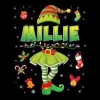 Cute Elf Millie Merry Christmas Santa Little Helper Sweater T Shirt Men's 3/4 Sleeve Pajama Set | Artistshot