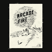 Arcade Fire Concer Poser Sicker Scorecard Crop Tee | Artistshot