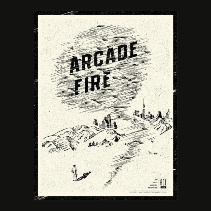 Arcade Fire Concer Poser Sicker Scorecard Crop Tee by cm-arts | Artistshot