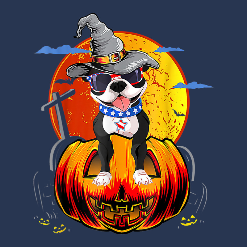 Boston Terrier Dogs Halloweens Ladies Denim Jacket by Clinical | Artistshot