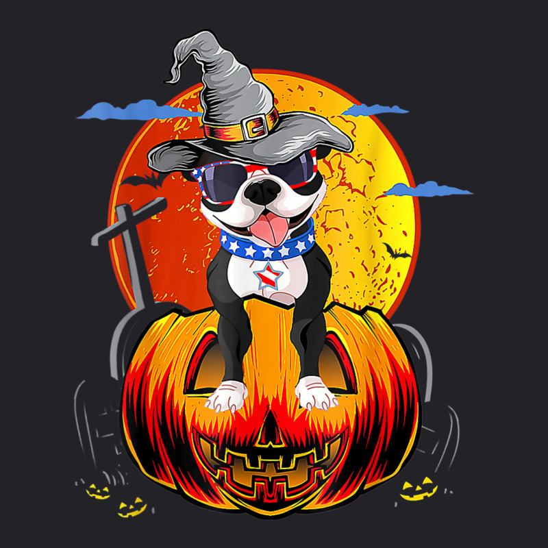 Boston Terrier Dogs Halloweens Youth Tee by Clinical | Artistshot