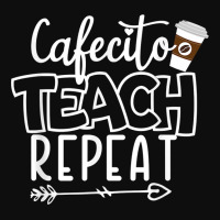 Cafecito Teach Repeat Bilingual Spanish Teacher Bilingue Crop Top | Artistshot