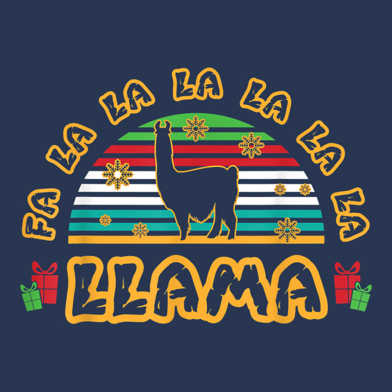 Fa La La La La Llama Merry Christmas Alpaca Animals Season T Shirt Men Denim Jacket | Artistshot