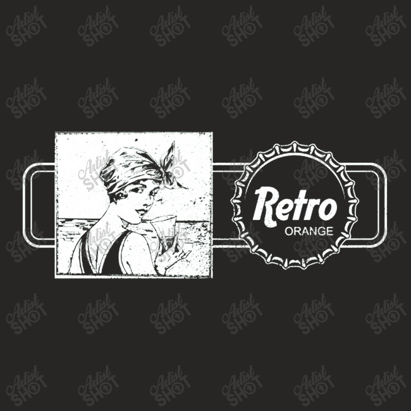 Retro Orange Ad   Soda Ladies Fitted T-shirt | Artistshot