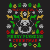 Funny Merry Pugging Pug Ugly Christmas Sweater Party Shirt Long Sleeve T-shirt | Artistshot