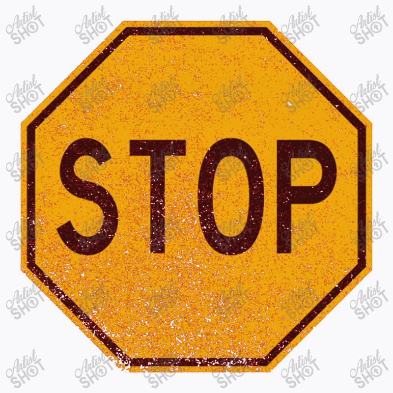 Retro Stop Sign (faded)   Stop Sign T-shirt | Artistshot