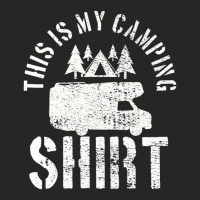 Camping Trailer Camper Van Mobile Home Caravan Motorhome Ladies Fitted T-shirt | Artistshot