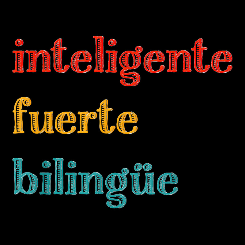 Inteligente Fuerte Bilingue Spanish Bilingual Teacher V-Neck Tee by KellyStella | Artistshot