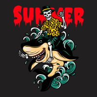 Ghost And Shark Summer Design One T-shirt | Artistshot