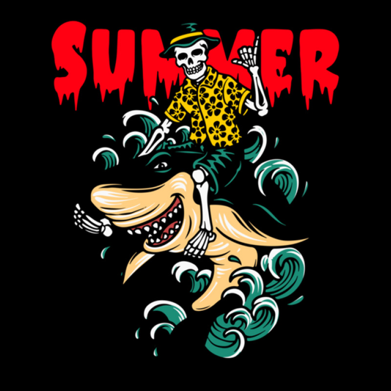 Ghost And Shark Summer Design One Long Sleeve Shirts by HunterWare | Artistshot