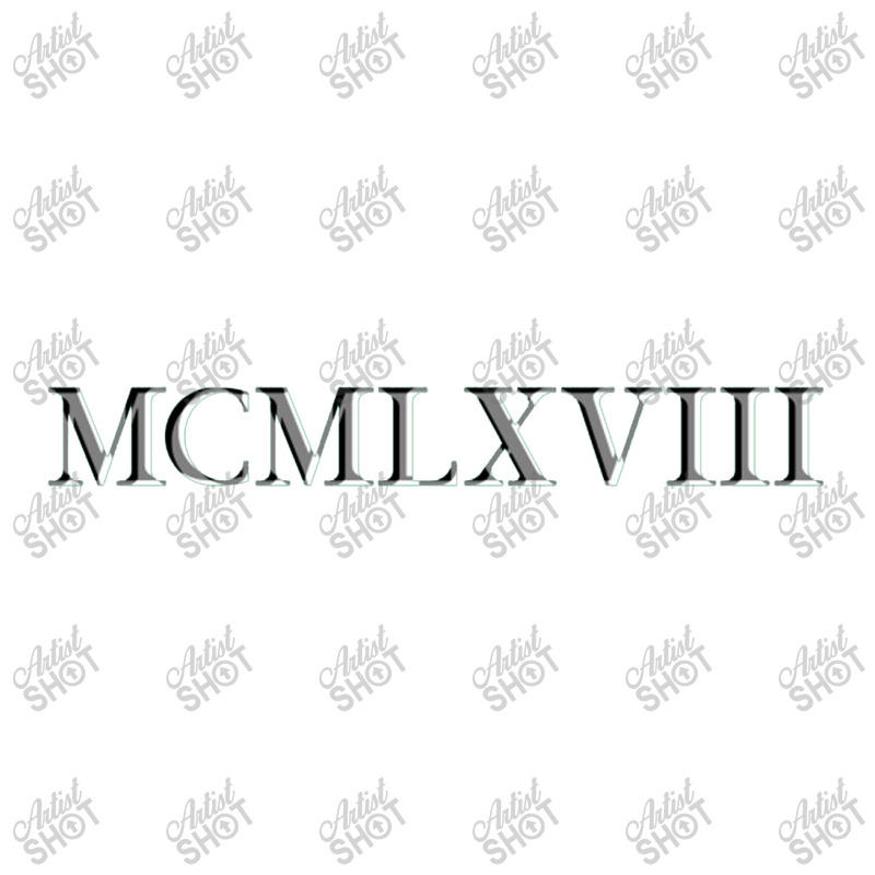 Roman Numeral 1968 Crewneck Sweatshirt by waktudzuhur | Artistshot