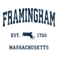 Framingham Massachusetts Ma Vintage Athletic Navy Sports Des Sweatshir V-neck Tee | Artistshot