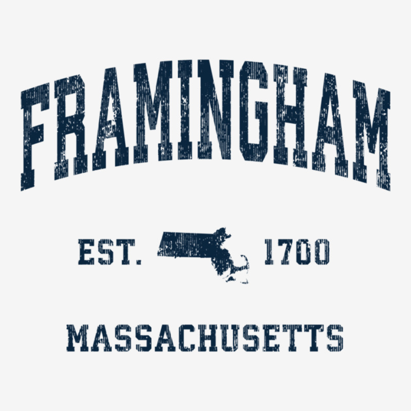 Framingham Massachusetts Ma Vintage Athletic Navy Sports Des Sweatshir Classic T-shirt by cm-arts | Artistshot