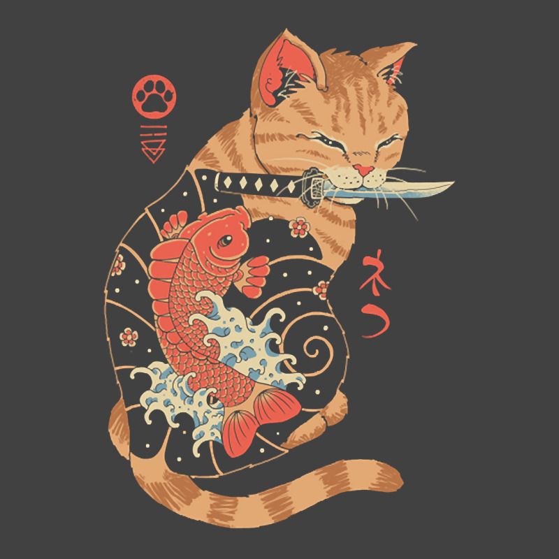 Carp Tattooed Cat Vintage T-Shirt by Kanmopsuk45 | Artistshot