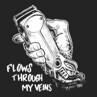 Flows Through My Veins Hair Cutting Barber Tshirts For Men W 3/4 Sleeve Shirt | Artistshot